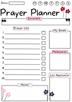Digital Prayer Journal - Compatible with Tablet, iPhone, iPad, Android & Print Ready